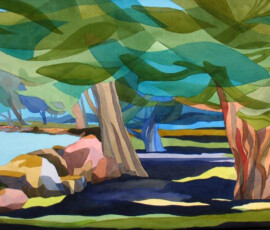 <b> Ancient Trees</b> Analytic Transparent Watercolors