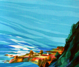 <b>Morning Light Unfolds</b> Analytic Transparent Watercolor by Sara Kahn